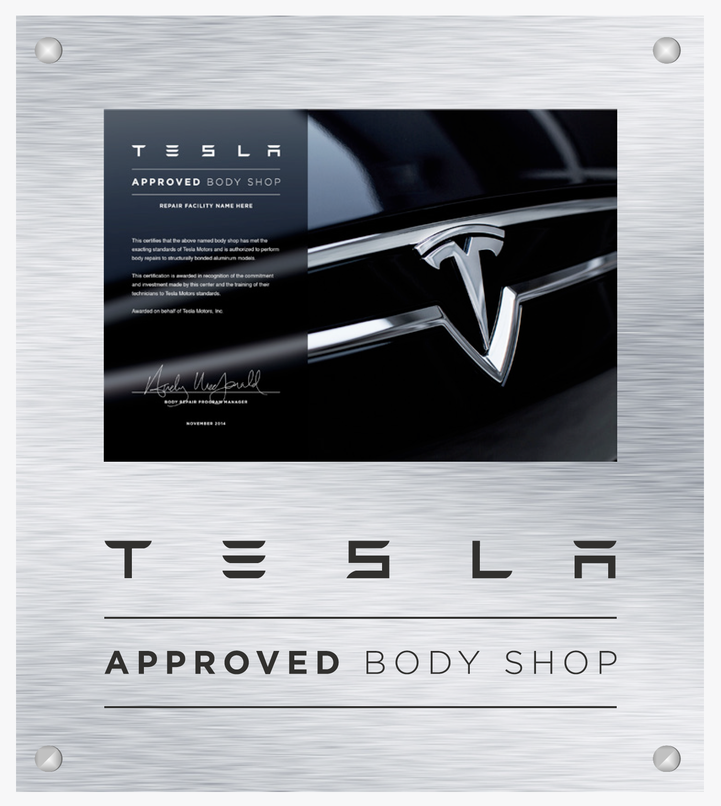 TESLA approved body shop LOZZA S.P.A.